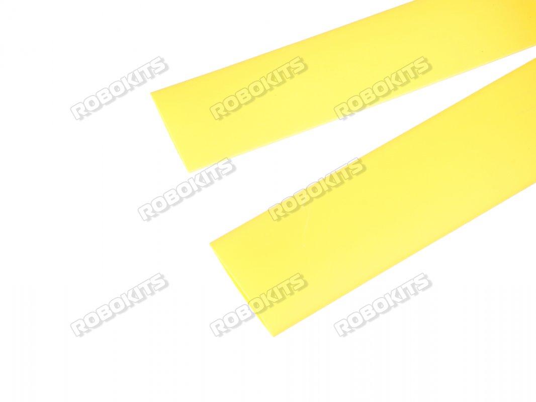 Heat Shrink Sleeve 8 mm Yellow 1 meter Premium Quality Industrial Grade WOER (HST)