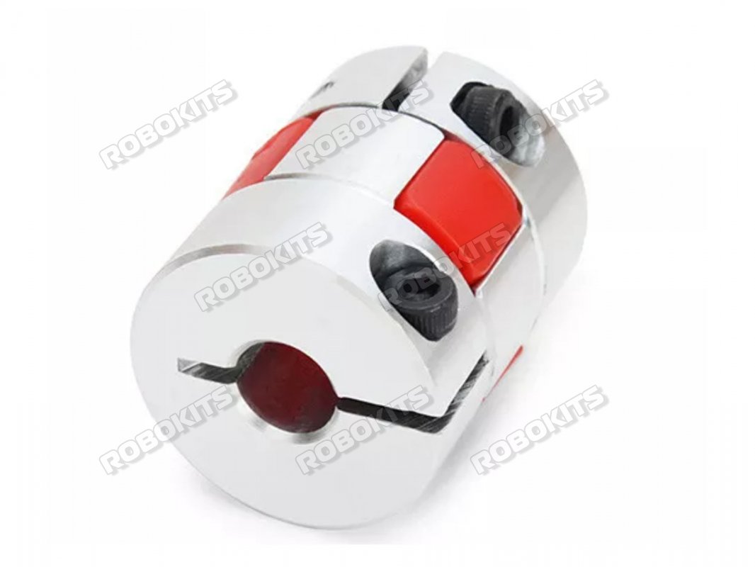 Astro 8mmx10mm Aluminum Flexible Spider Plum Shaft Coupling OD25mm x L30mm For CNC Stepper Motor
