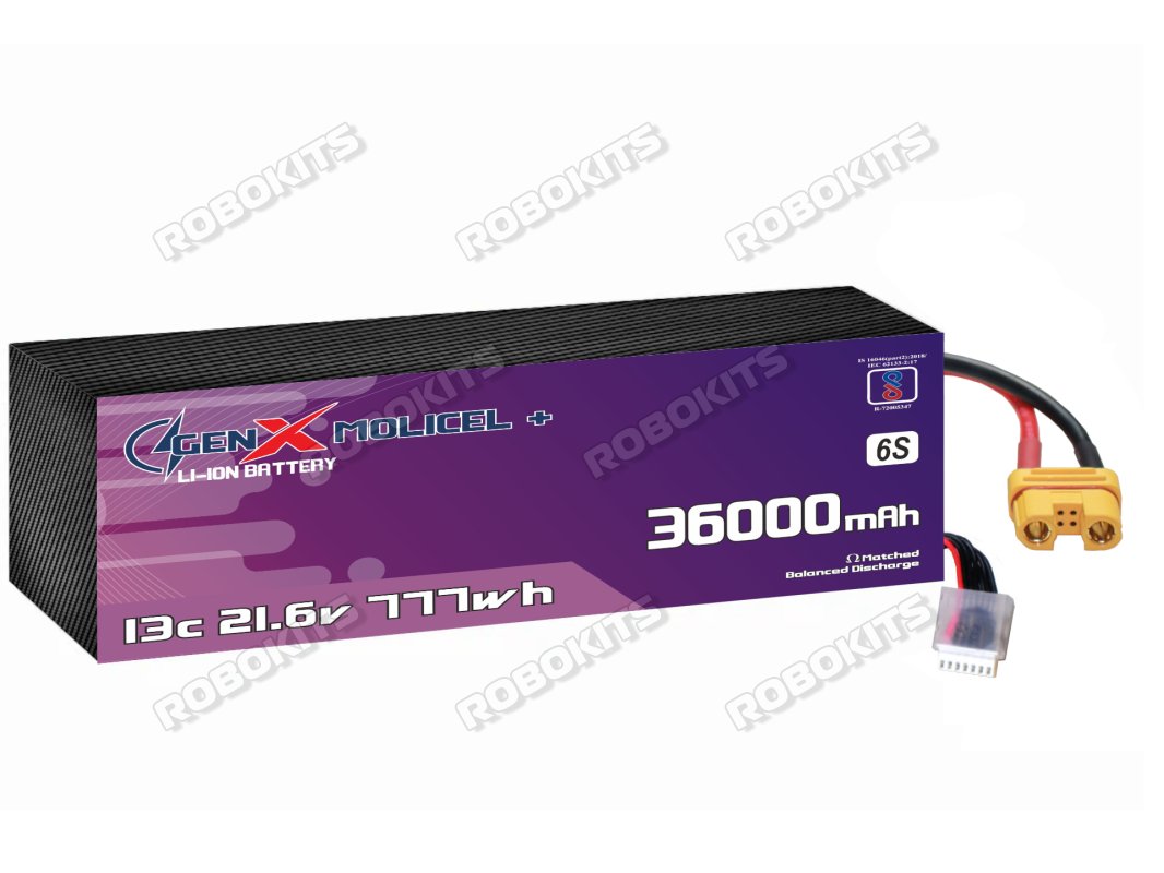 GenX Molicel+ 21.6V 36000mah 13C Premium Lithium Ion Rechargeable Battery