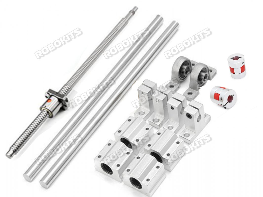 Astro full set of 16mm Dia 1000mm Length Ball Screw Rod CNC Linear Rail Shaft + Bearing Slide Support Set