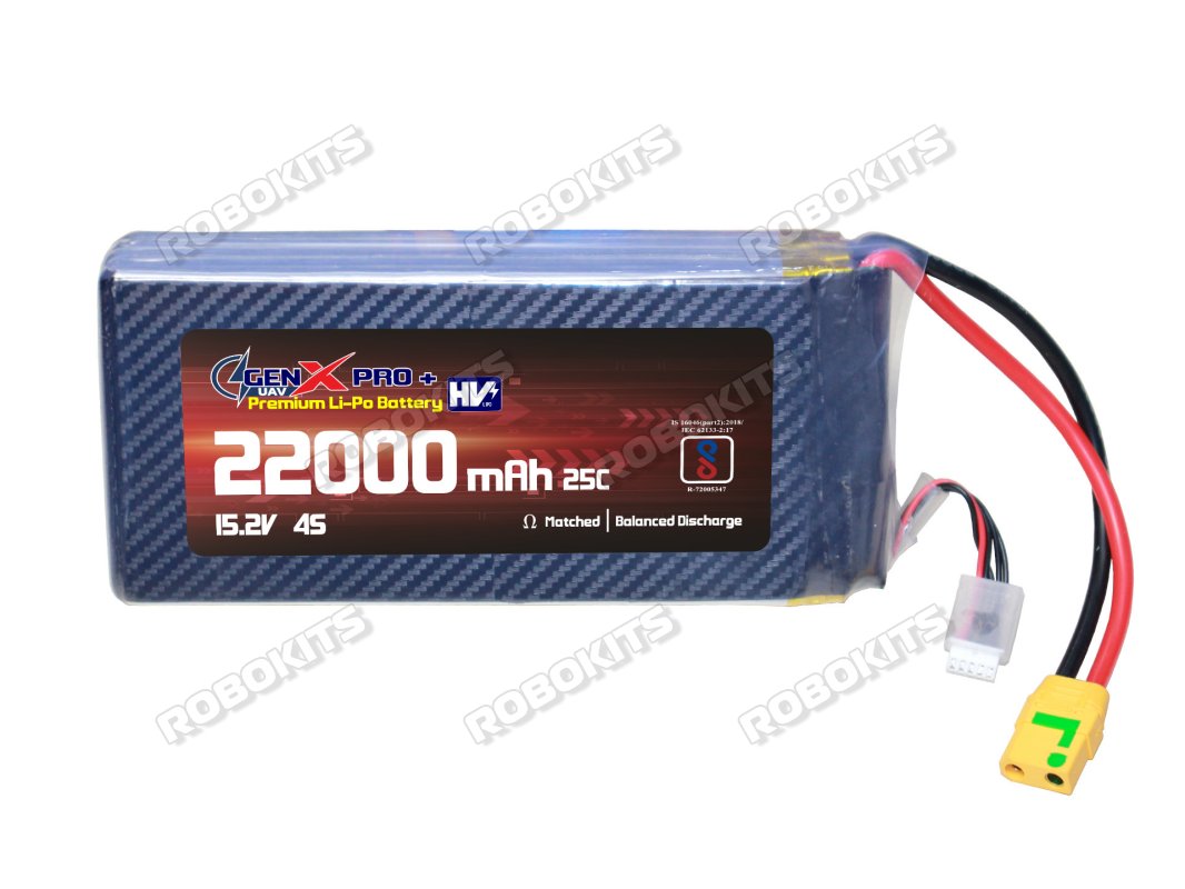 GenX 15.2V 4S 22000mah 25C / 40C Premium Lithium Polymer HV Battery