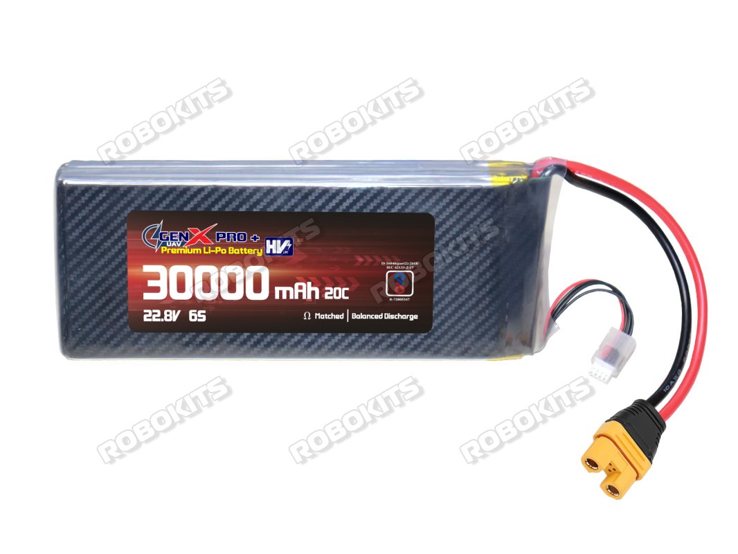 GenX 22.8V 6S 30000mah 20C / 40C Premium Lithium Polymer HV Battery