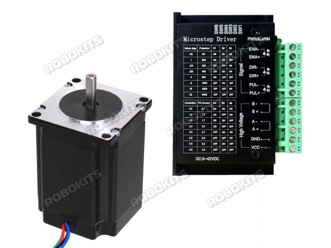 Nema23 Stepper Motor 19Kgcm Torque with TB6600 Stepper Drive
