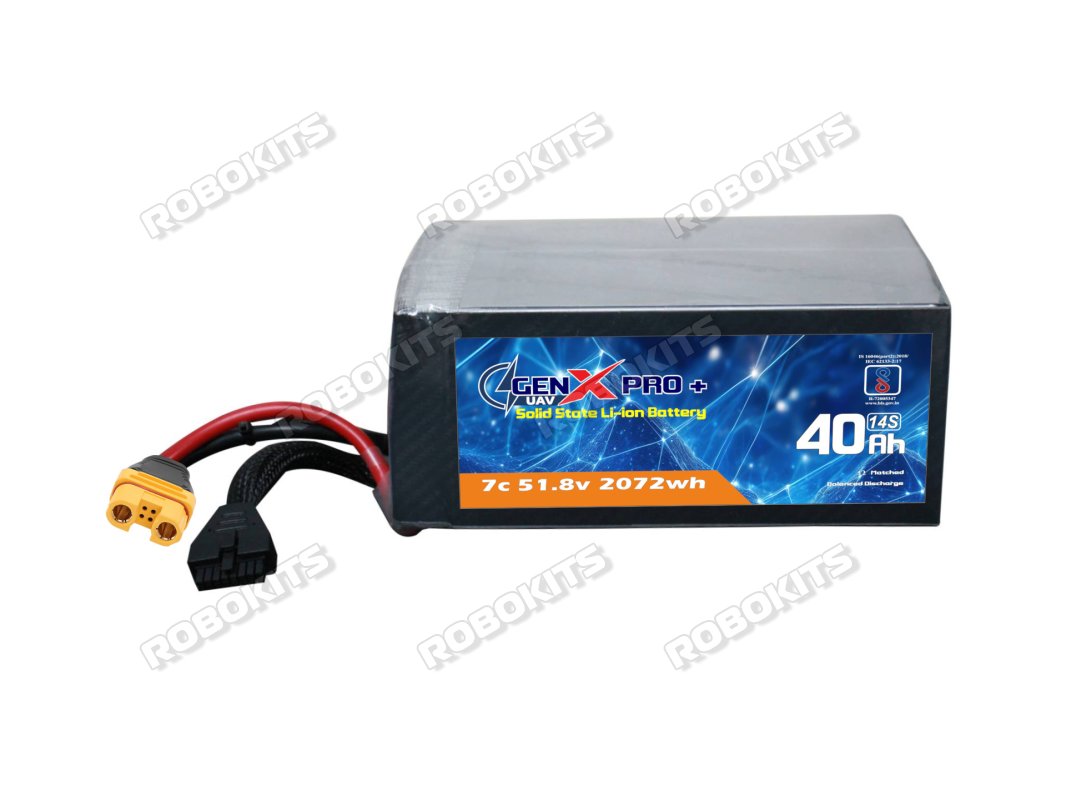 GenX Pro+ Solid State High Energy Density 51.8V 14S 40000mah 7C Premium Li-ion Battery 350Wh/kg