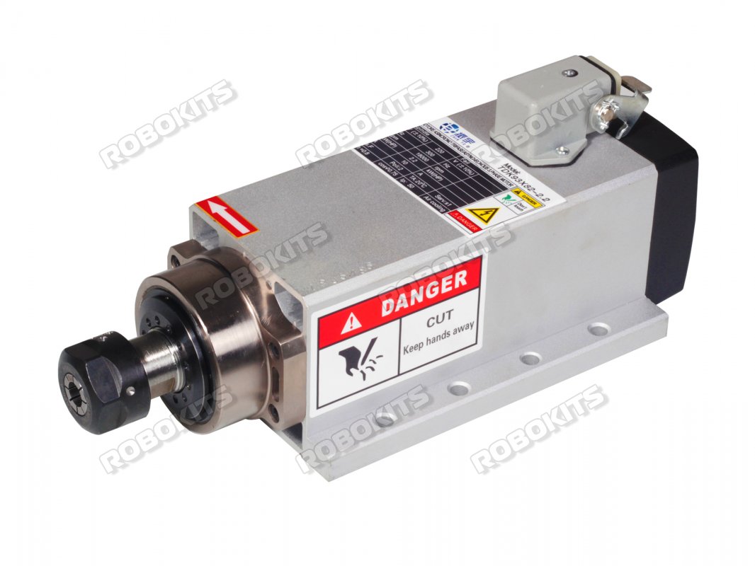 CNC Square Spindle 2.2kW ER20 Air Cooled 13mm 220V 18000RPM CNC Square ...