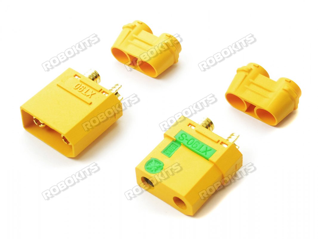 Amass XT90S Anti-Spark Connectors-Male/Female Pair Original (XT90S-M/F-H)