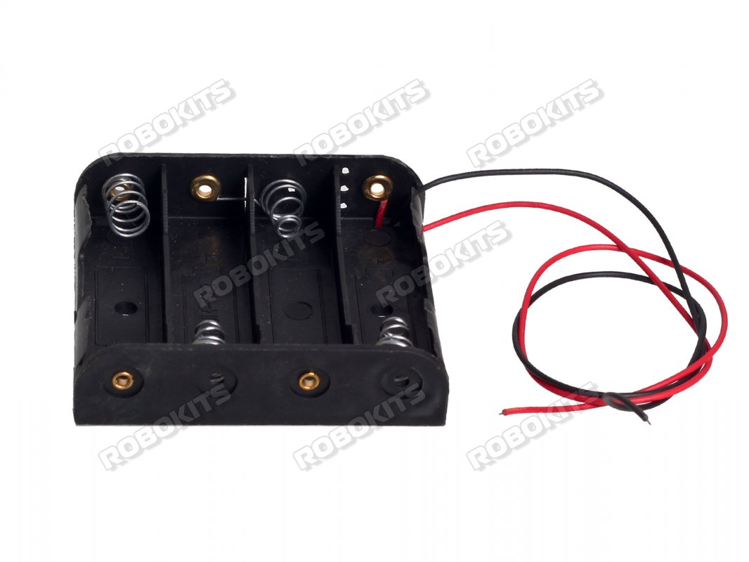 Battery Holder 4X AA Cells 6VDC