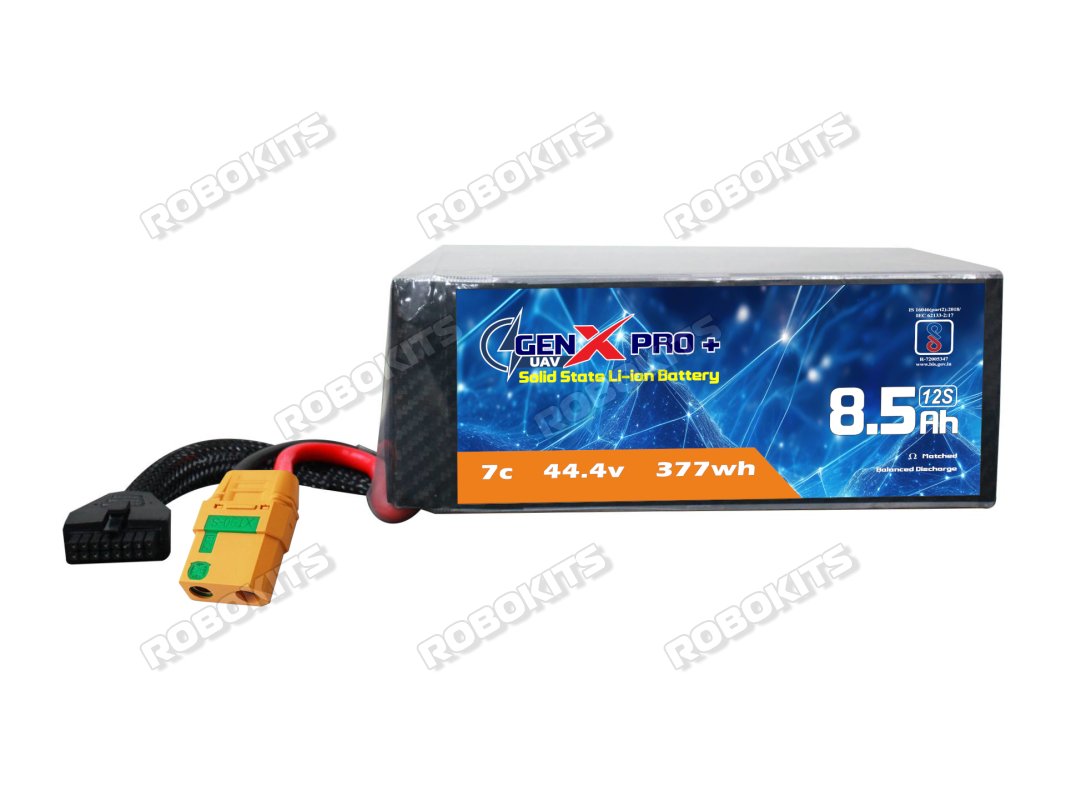 GenX Pro+ Solid State 44.4V 12S 8500mah 7C Premium Lithium Ion Solid State Rechargeable Battery 350wh/kg