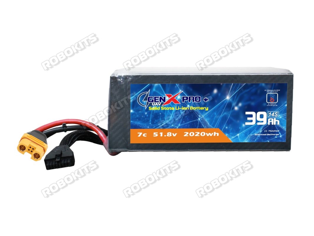 GenX Pro+ Solid State 66.6V 18S 39000mah 7C Premium Lithium Ion Solid State Rechargeable Battery 350wh/kg
