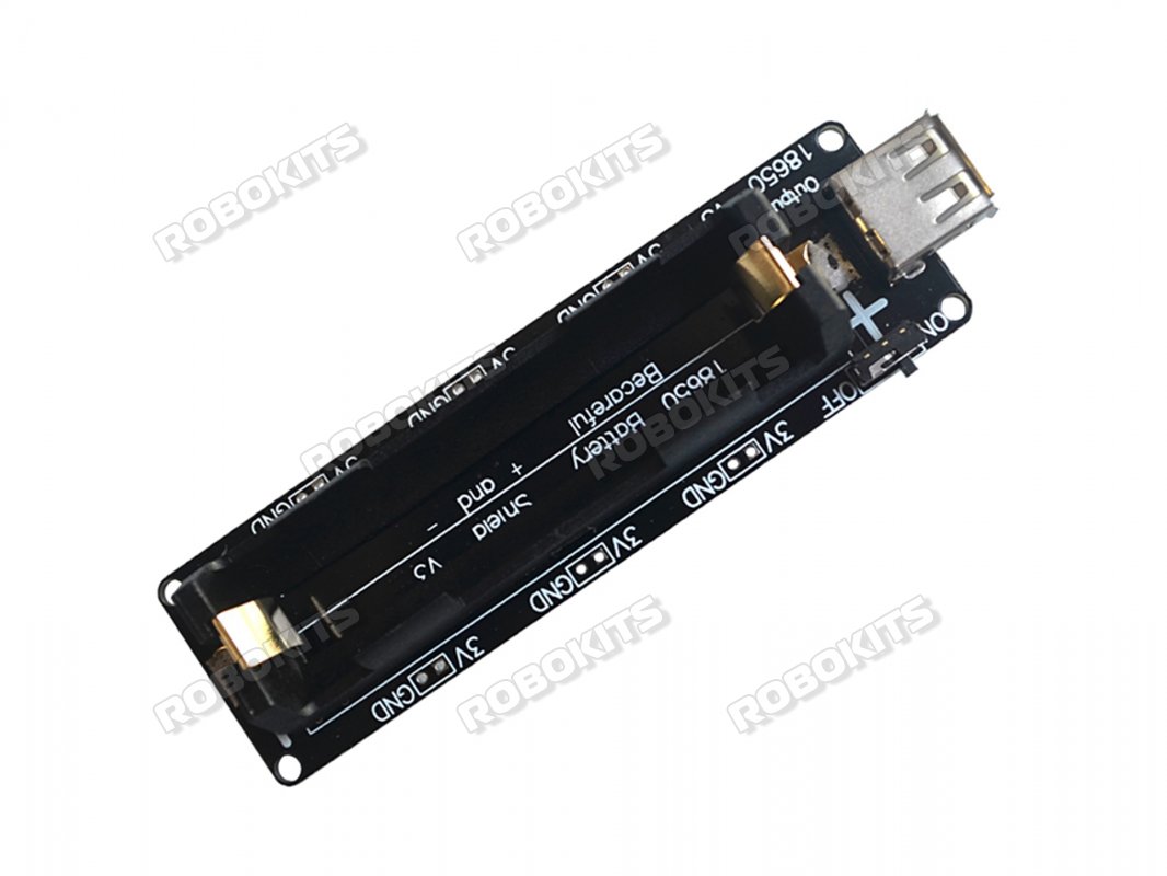 18650 Battery Charge Holder V3 0.5A USB Type-A Charging Protection Board For Raspberry Pi