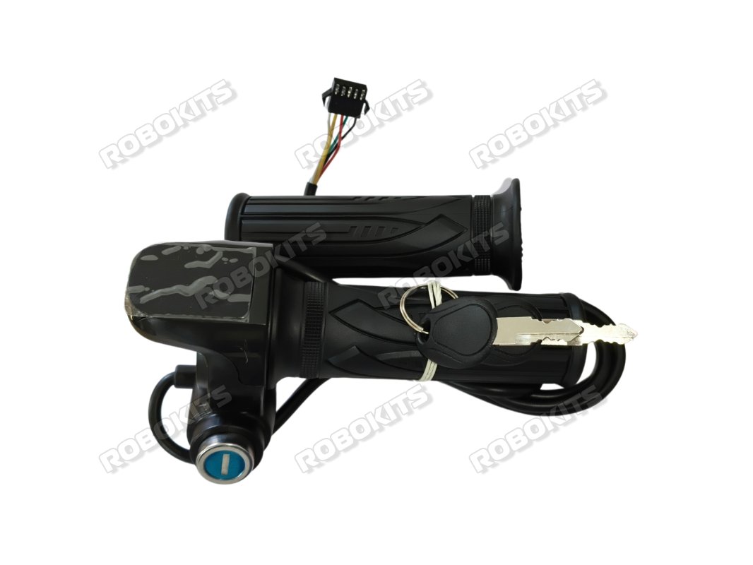 36V E-bike Throttle with key switch and voltage level indicator