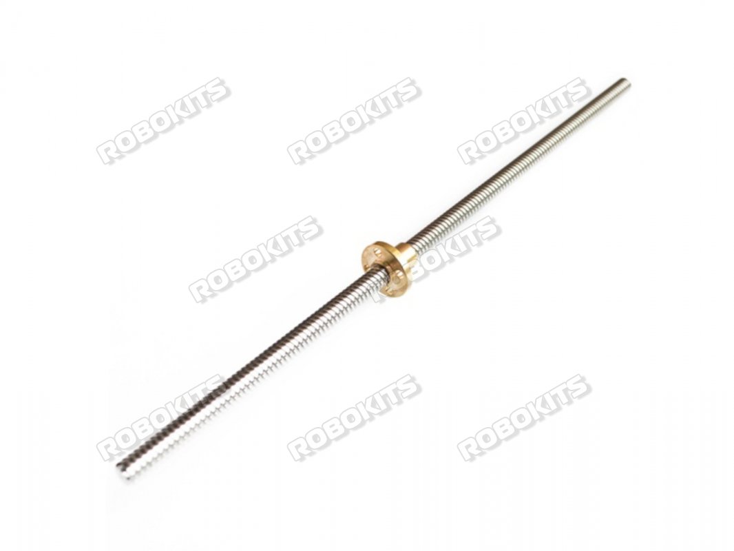 Astro Four Start Lead Screw Dia 8MM THSL-300-8D with Copper Nut 300mm Length