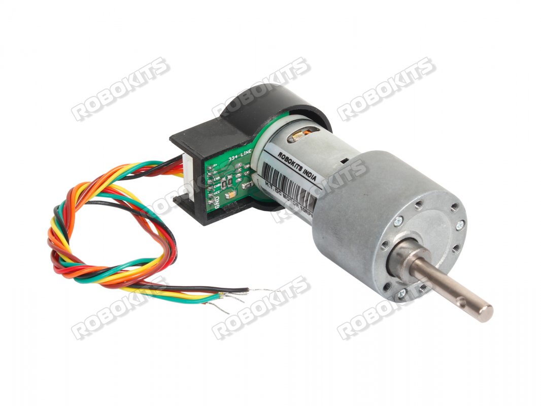 High torque High precision Encoder DC geared Motor 12V 30RPM