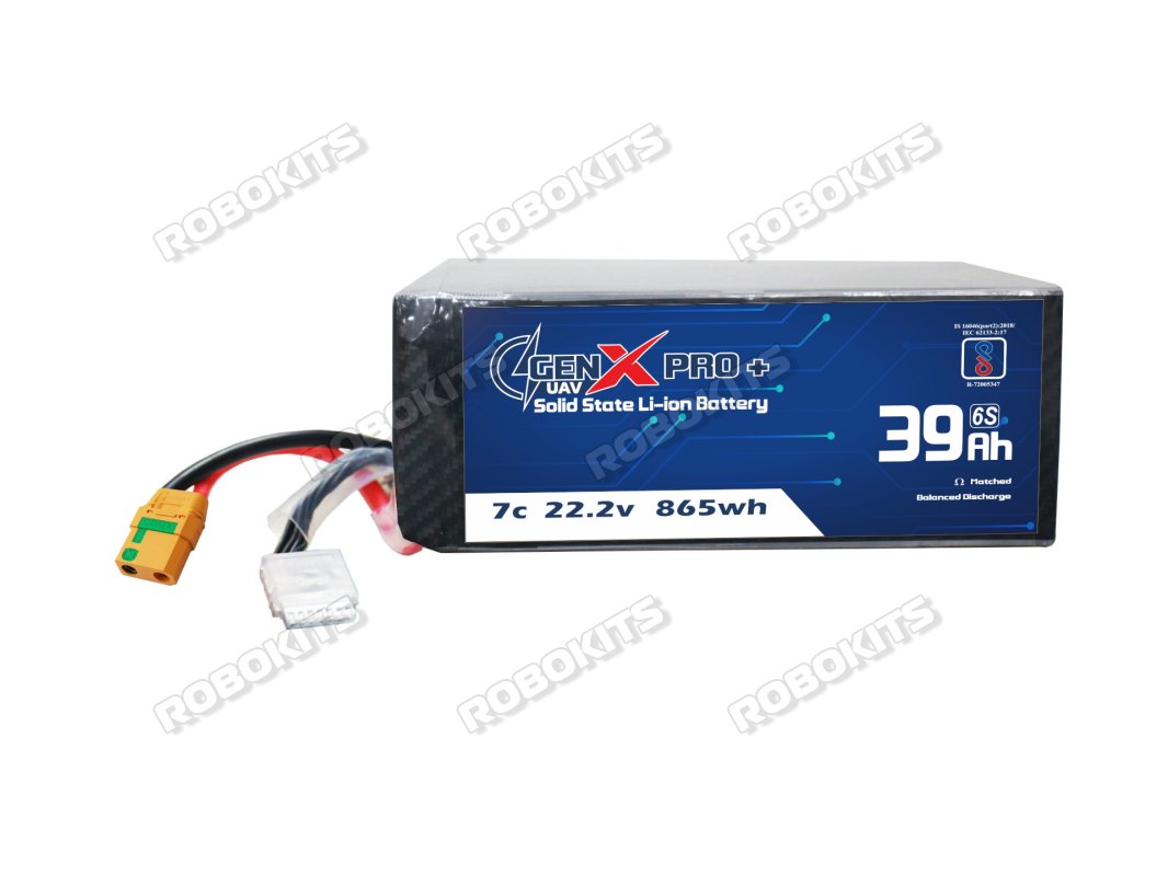 GenX Pro+ Solid State 22.2V 6S 39000mah 7C Premium Lithium Ion Solid State Rechargeable Battery 400wh/kg