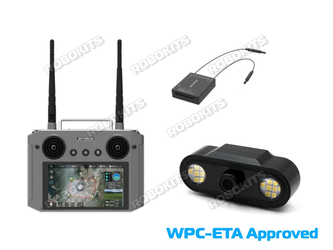 SKYDROID H12 Inbuilt Display Remote Control with Camera for drone