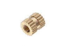 M3 X 5 mm outer diameter Brass Heat Threaded Round Insert Nut MOQ 25 Pcs