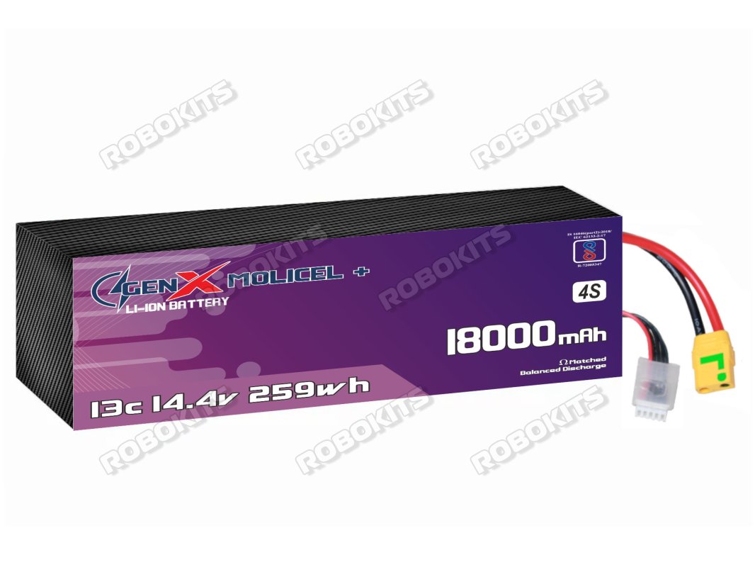 GenX Molicel+ 14.4V 18000mah 13C Premium Lithium Ion Rechargeable Battery