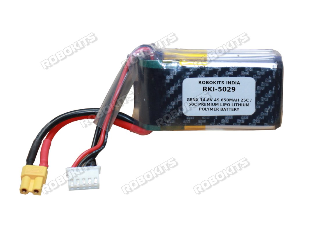 GenX 14.8V 4S 650mAh 25C / 50C Premium Lipo Lithium Polymer Battery