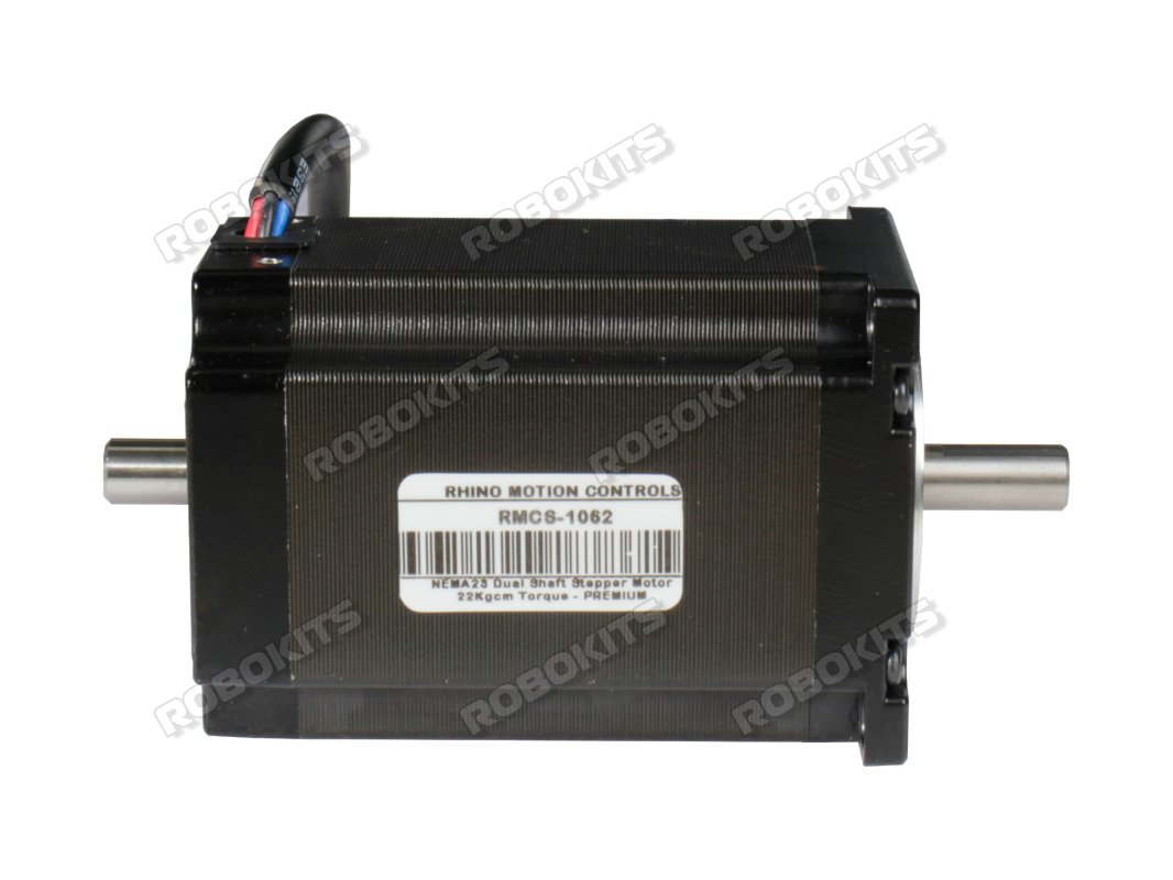 NEMA23 Dual Shaft Stepper Motor 22Kgcm Torque - PREMIUM