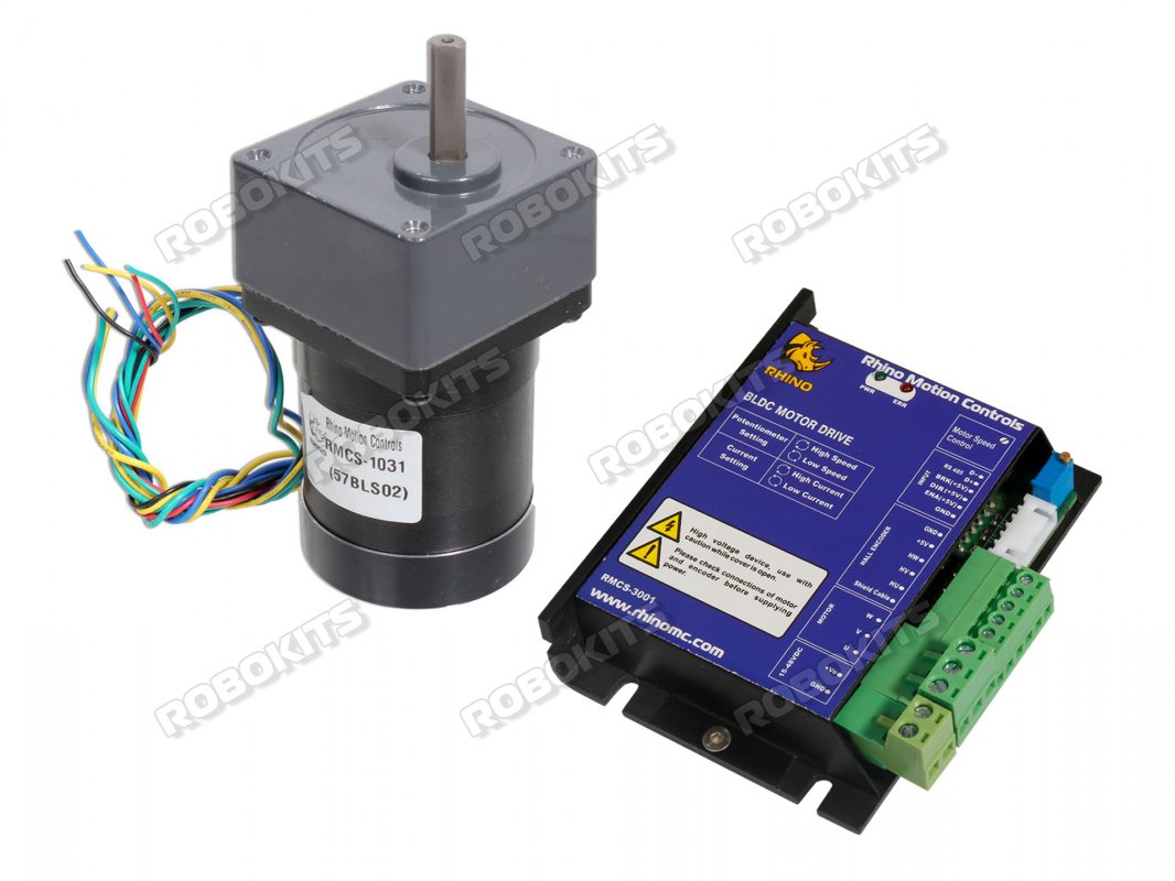 Brushless DC Motor NEMA24 19Kgcm with RMCS-3001 modbus drive