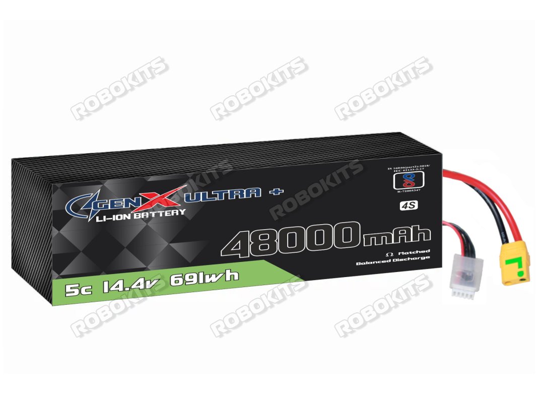 GenX Ultra+ 14.4V 48000mah 5C Premium Lithium Ion Rechargeable Battery