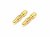 Gold Plated 3.5 mm Bullet Connector - Male MOQ 2pcs