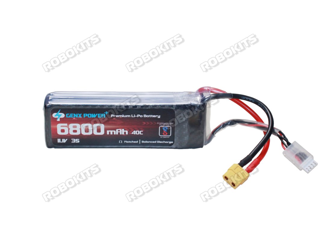 GenX 11.1V 3S 6800mAh 40C / 80C Premium Lipo Lithium Polymer Battery