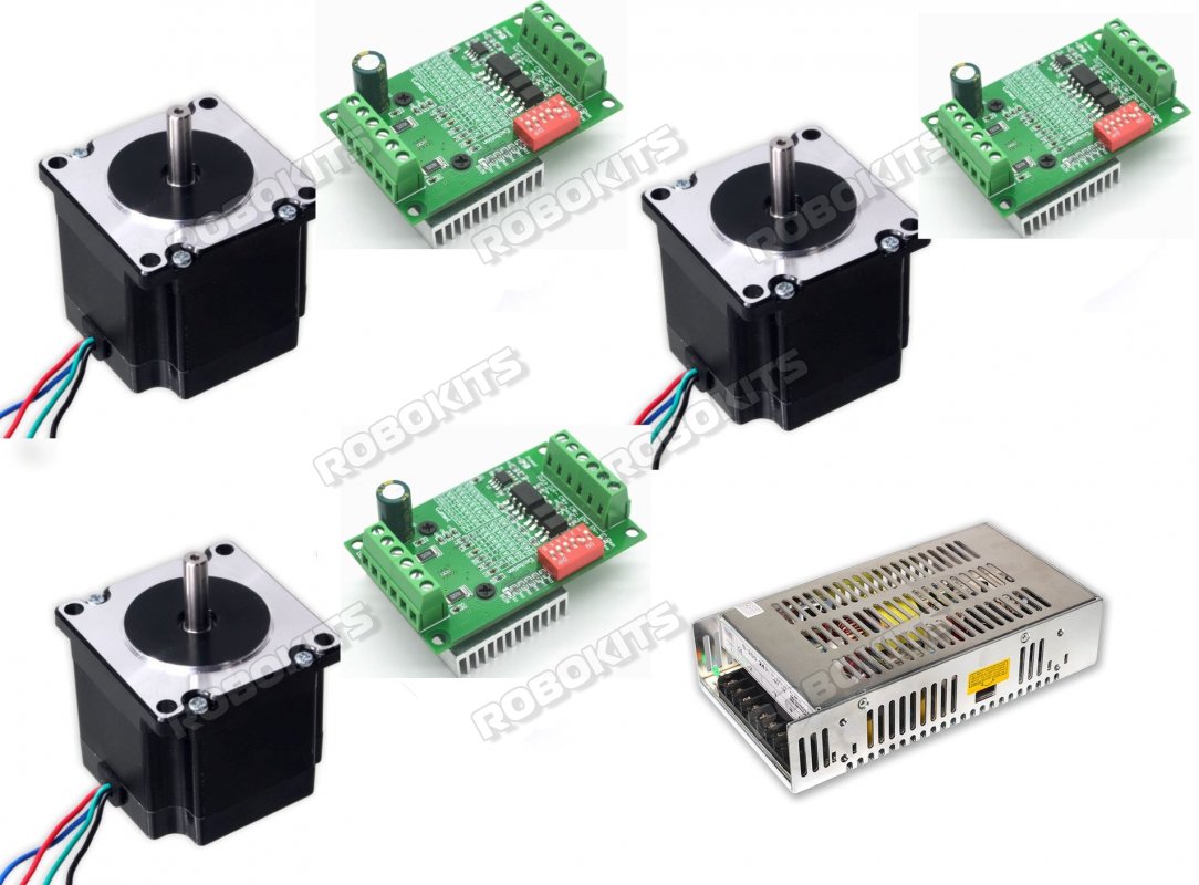 CNC Package with Stepper Motor Nema23 10kgcm Motor & TB6560