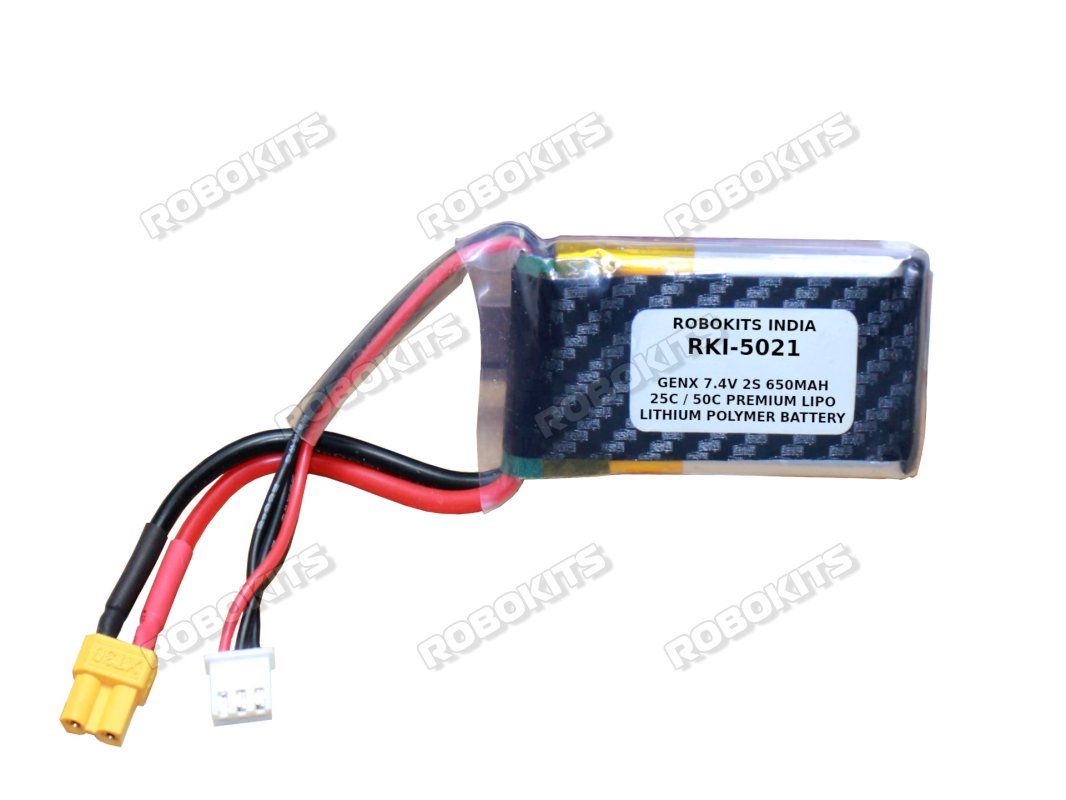 GenX 7.4V 2S 650mAh 25C / 50C Premium Lipo Lithium Polymer Battery