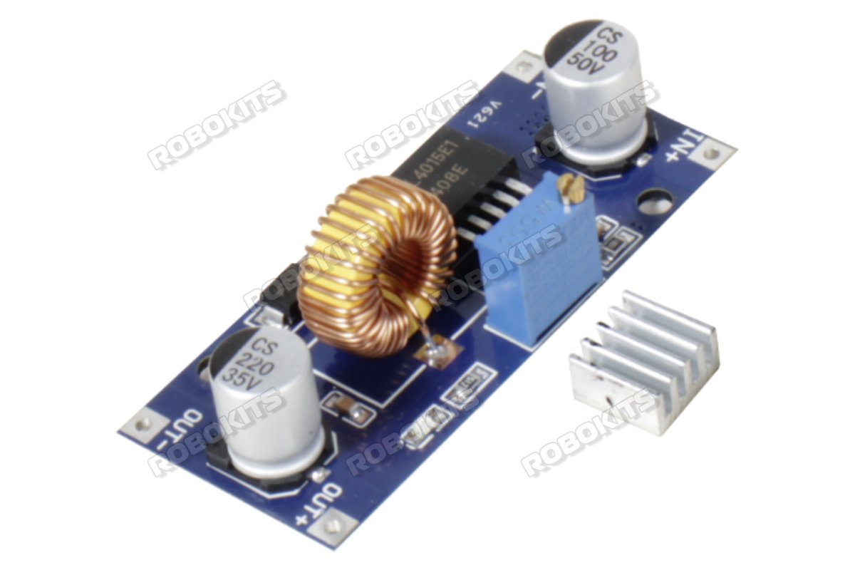 Step down DC-DC adjustable voltage regulator 5V-32V 5A (XL4015E1 Based)
