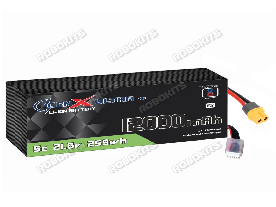 GenX Ultra+ 21.6V 12000mah 5C Premium Lithium Ion Rechargeable Battery