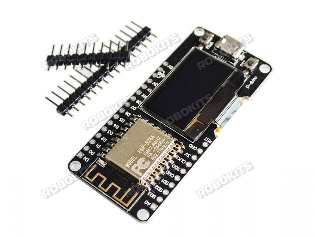 Wemos Nodemcu ESP8266 Wifi + 0.96 Inch OLED Board Wireless/IoT Application