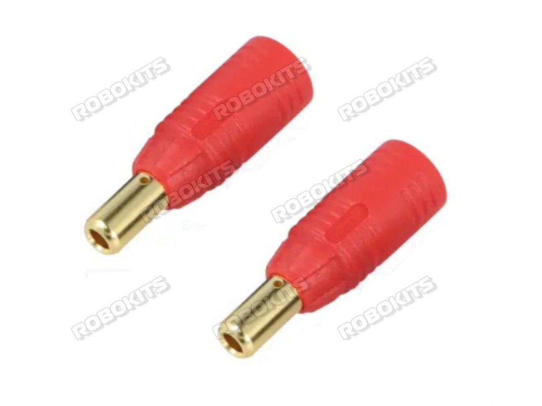 Amass AS150 Anti Spark Self Insulating Gold Plated Bullet Connector Male Red Original (AS150-M-R)