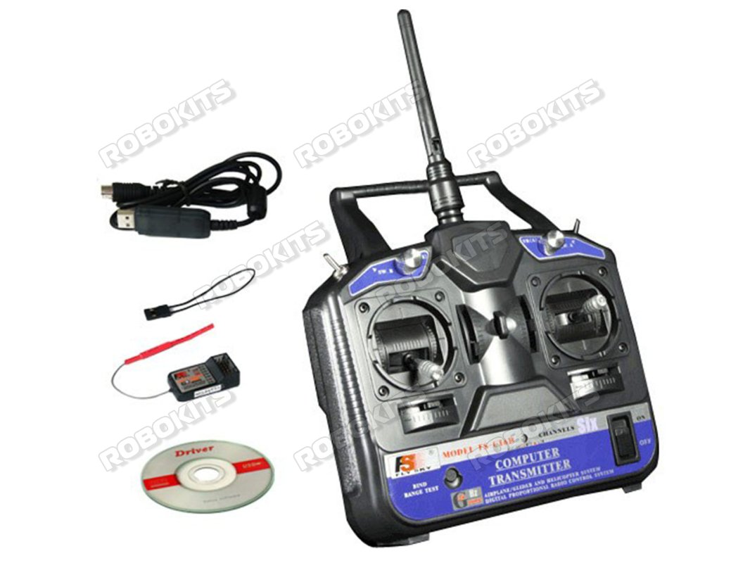 FlySky CT6B 6ch 2.4GHz transmitter & receiver 1Km range