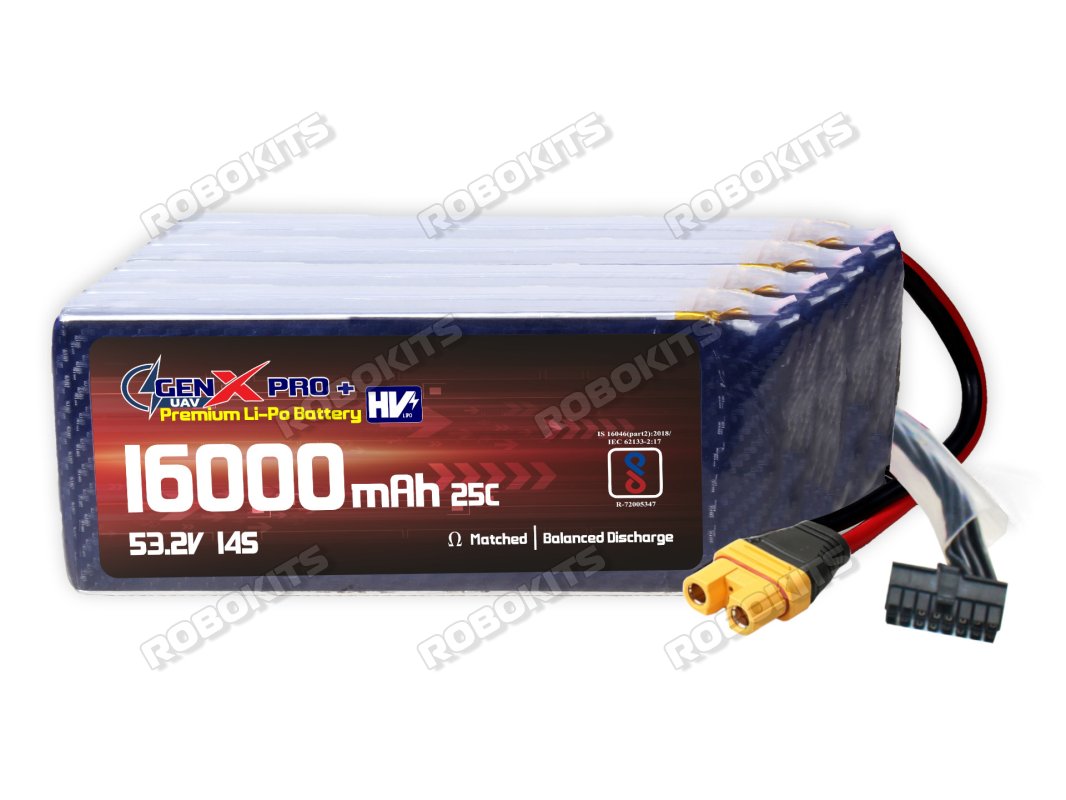 GenX 53.2V 14S 16000mah 25C / 40C Premium Lithium Polymer HV Battery
