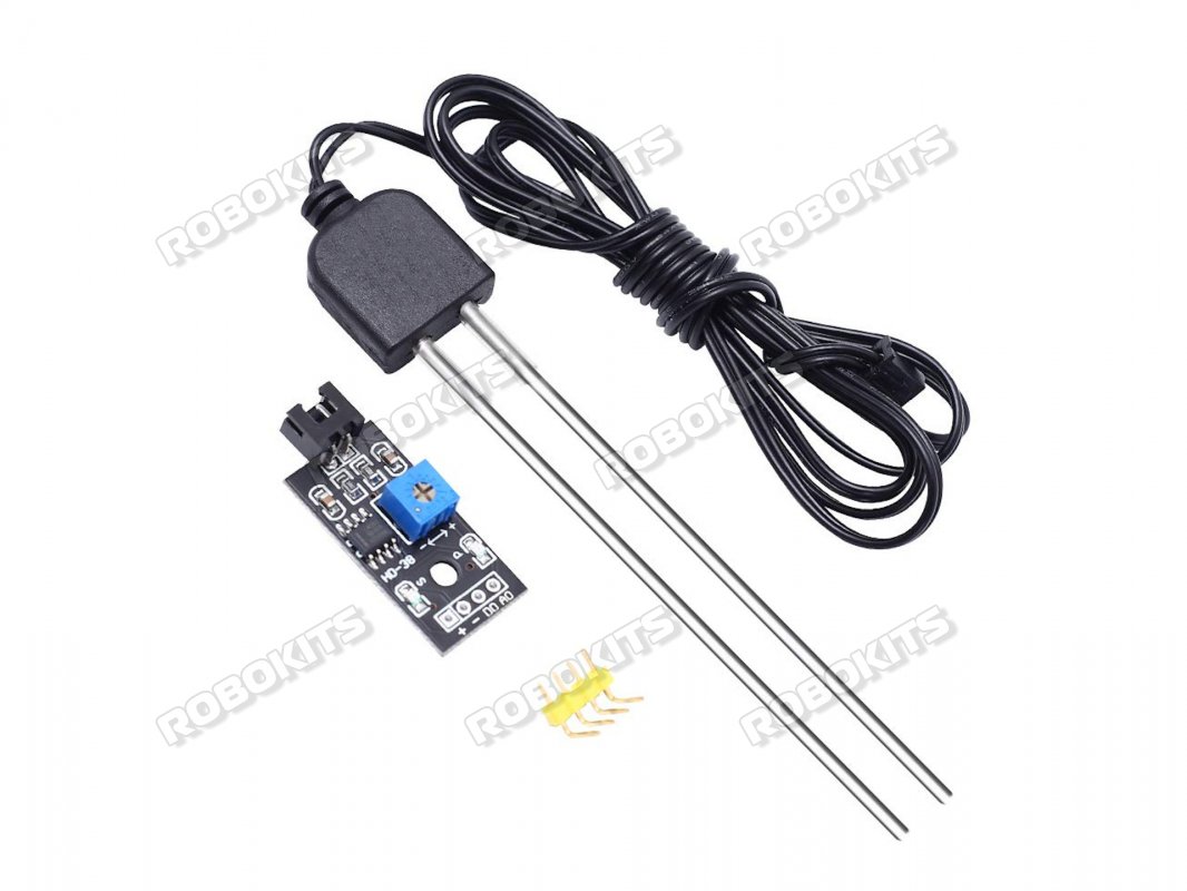 Soil moisture Detector Sensor module + Corrosion Resistance weather proof Probe Compatible with Arduino