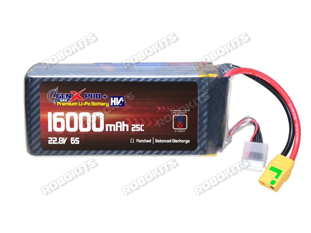 GenX 22.8V 6S 16000mah 25C / 40C Premium Lithium Polymer HV Battery