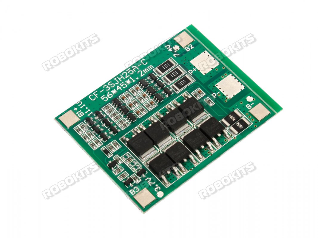 Li-Ion 11.1V 3S 25A Charge/Discharge Protection Circuit