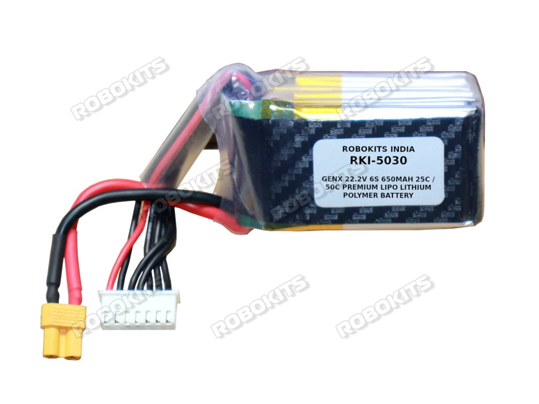 GenX 22.2V 6S 650mAh 25C / 50C Premium Lipo Lithium Polymer Battery