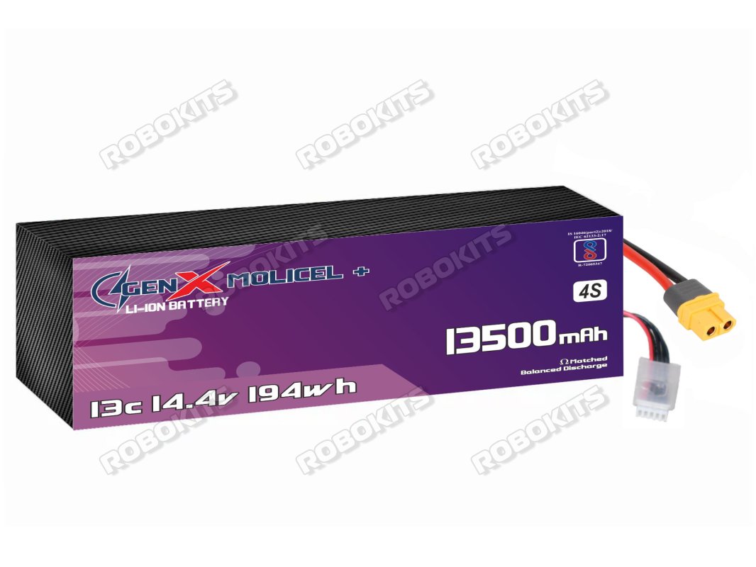 GenX Molicel+ 14.4V 13500mah 13C Premium Lithium Ion Rechargeable Battery
