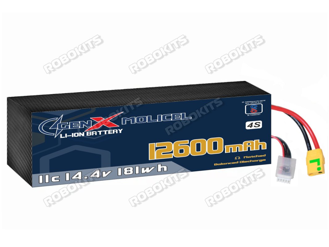 GenX Molicel 14.4V 12600mah 11C Premium Lithium Ion Rechargeable Battery