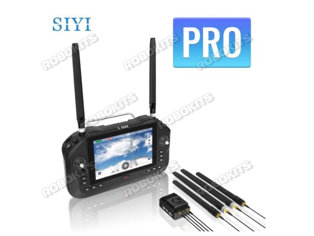 SIYI UniRC 7 Pro Dual Frequency 2.4 & 5 GHz Handheld Ground Station 40 KM Range Smart Controller with 7-Inch 1080P High Brightness Touchscreen 4K Digital Image Transmission 4G RAM 64G ROM Android