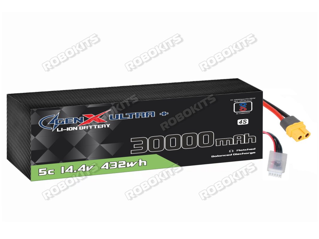 GenX Ultra+ 14.4V 30000mah 5C Premium Lithium Ion Rechargeable Battery