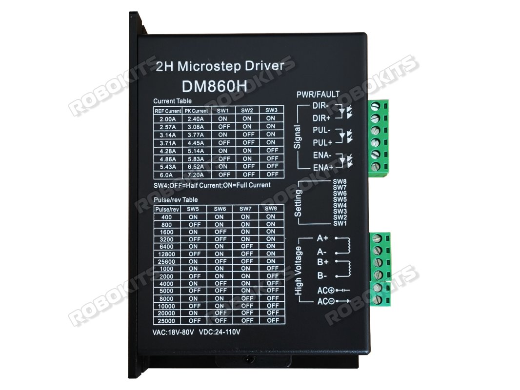 DMA860H | MA860H Microstepping Stepper Driver 80VAC or 110VDC 7.2A