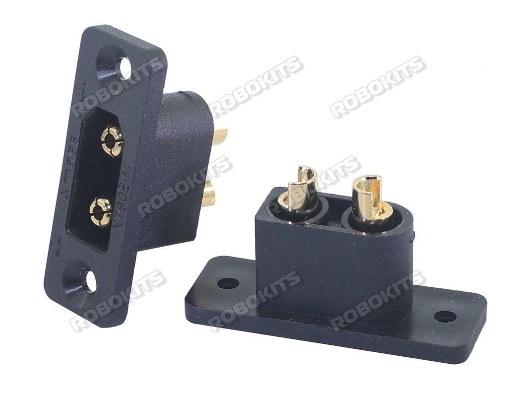 Amass XT90E-M Gold plated Black Battery plug Male Connector Original (XT90E-M)