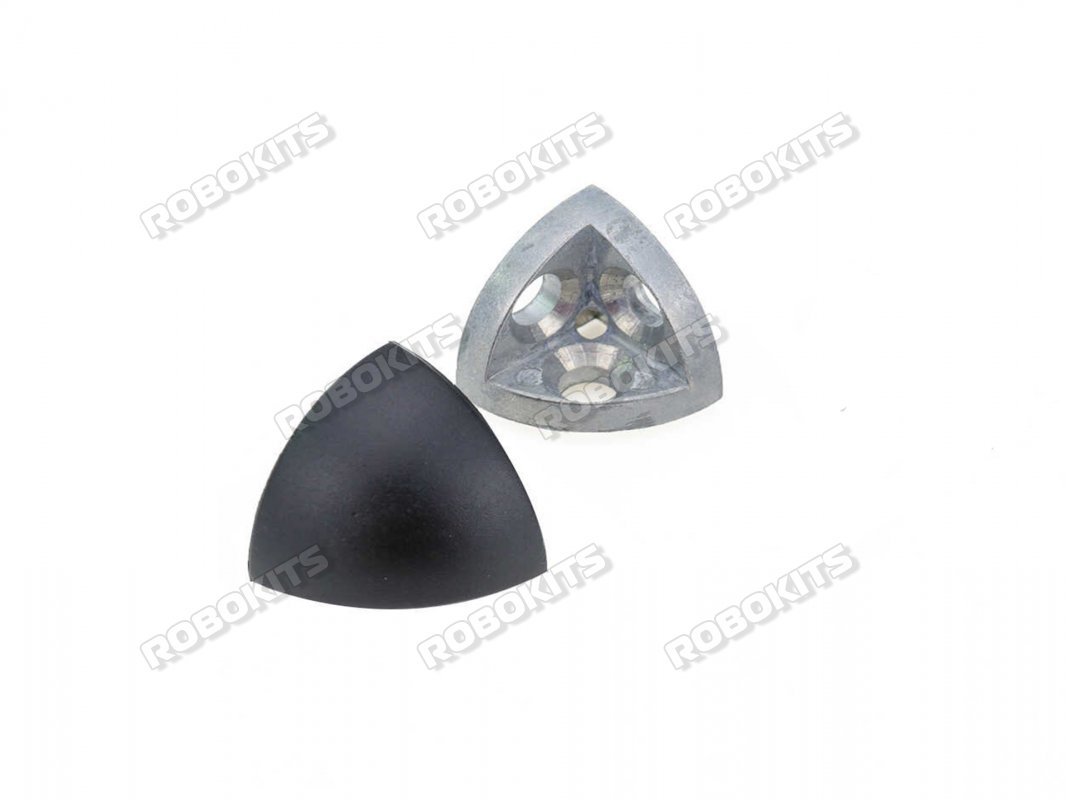 3 Way 40 semi-circular Aluminium Profile Cubic Connector for 4040R / 4040CR Aluminium Profile