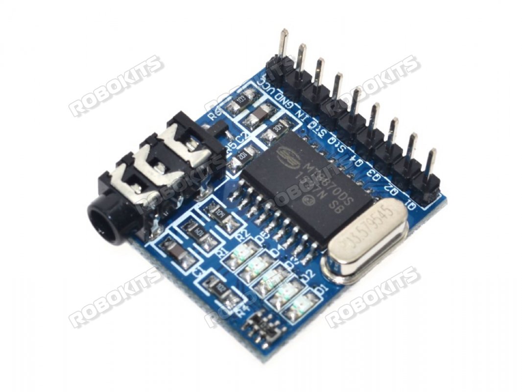 DTMF Decoder module based on MT8870 DTMF Decoder module
