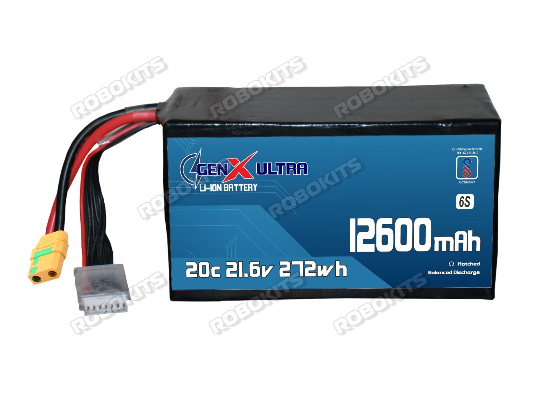 GenX Ultra 21.6V 12600mah 20C Premium Lithium Ion Rechargeable Battery