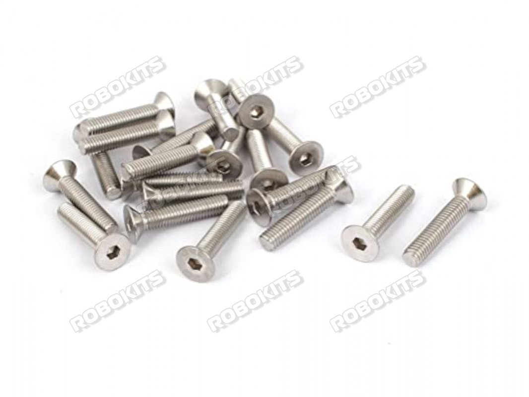 M3 x 25 mm CSK Bolt Stainless Steel 304 MOQ 25 Pcs