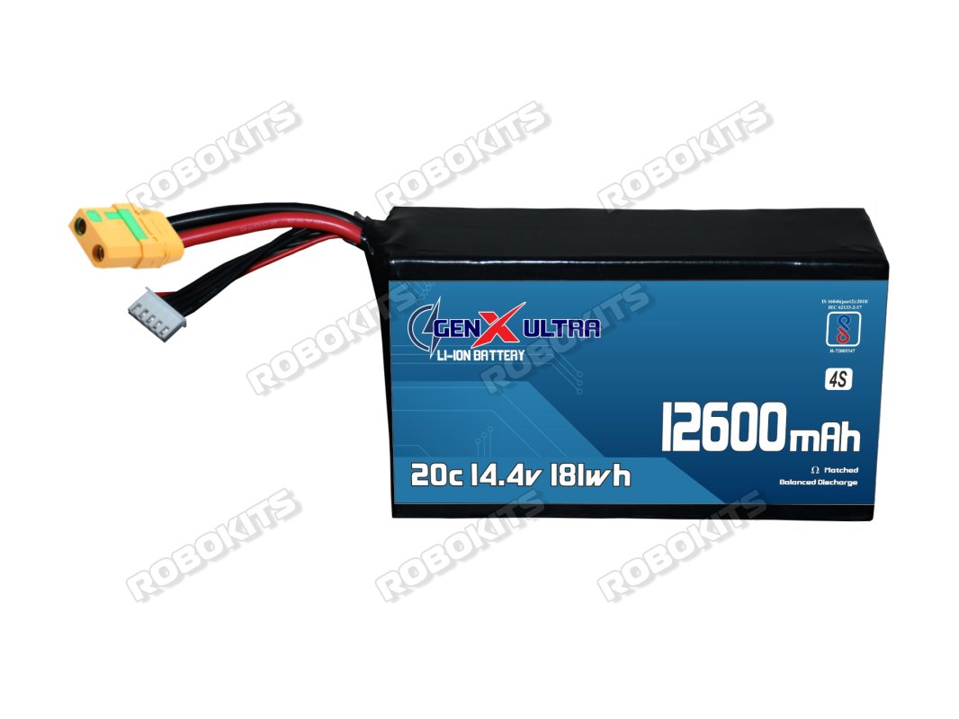 GenX Ultra 14.4V 12600mah 20C Premium Lithium Ion Rechargeable Battery